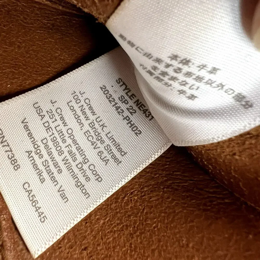 Madewell Transport Accordian Crossbody Purse Bag English Saddle Tan Leather